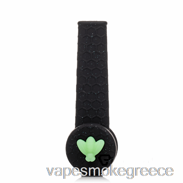 Vape Greece Stratus Trio σωλήνας σιλικόνης γυαλιστερός πάνθηρας (γκλίτερ μαύρο / Uv Green Bee)